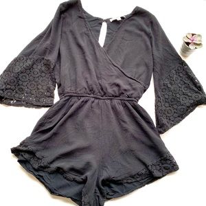 Abercrombie & Fitch Black Romper with Details